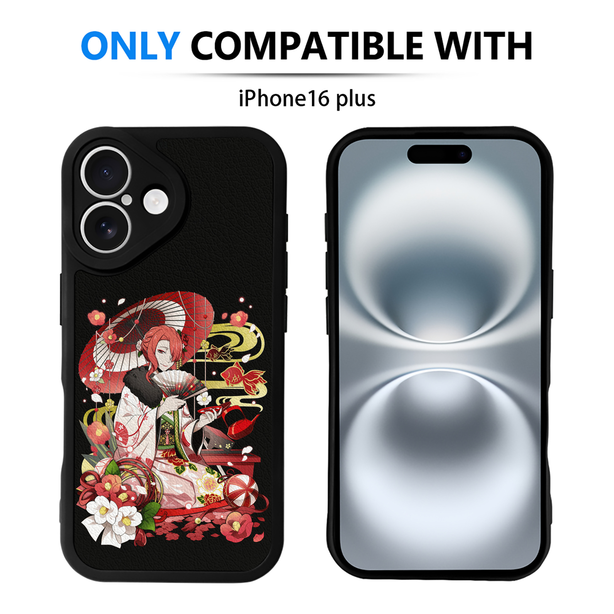 （画像用） 文豪ストレイドッグス Bungo Stray Dogs 【iPhone 16シリーズ対応】シリコンスマホケース（レザー調） 材質：シリコン